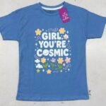 Girls Drop Shoulder Printed Tee ( Cosmic )