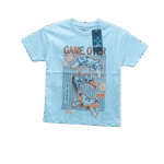 Boys Drop Shoulder Printed Tee  ( Game Over )