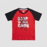 Kids Graphic Print Red Tee
